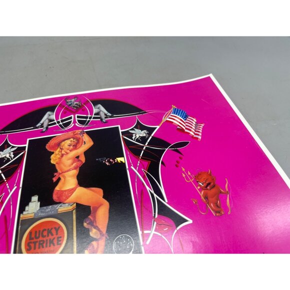 LE GM Harley Davidson motorcycle print artwork signed 7/50 water 16x12" READ - Picture 5 of 7